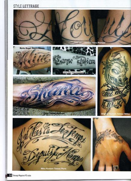 Lettrage Carpe Diem,parue dans 